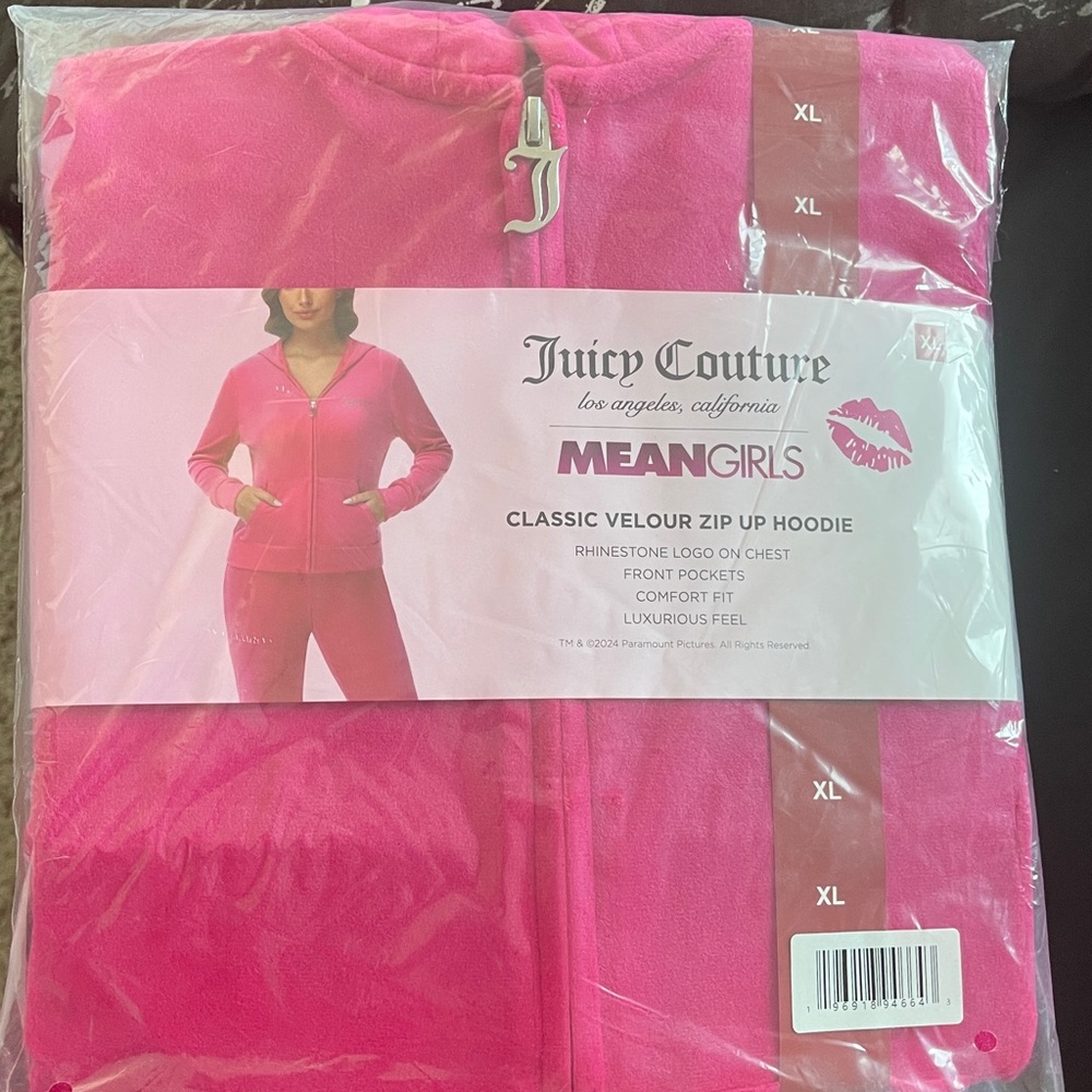 Juicy Couture Fuchsia Velour Hoodie